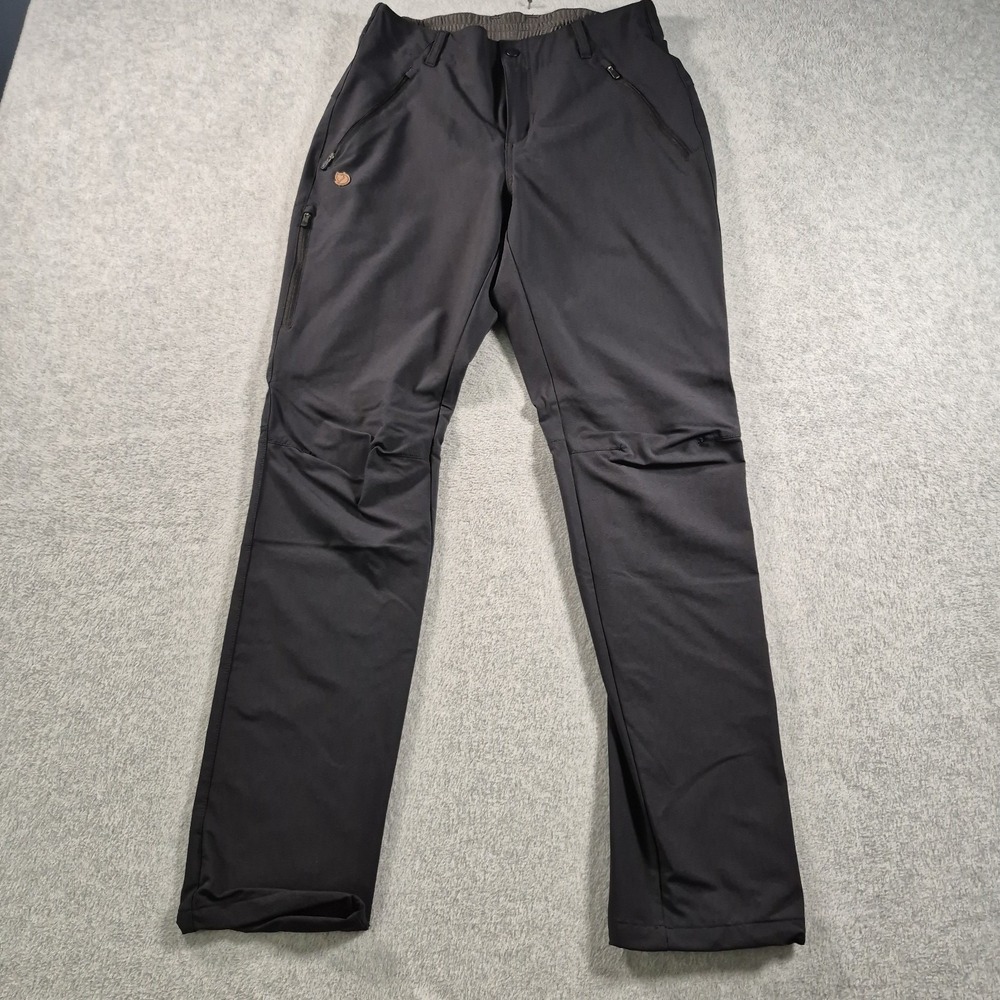 Fjallraven Abisko Hybrid Trail Trousers Women's Black Size 8 Length 32" Reg